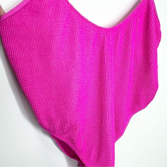 NWT Good American Swim Good Always Fits One Piece Hawaiian Pink 5/6 2X-3X - Picture 4 of 11